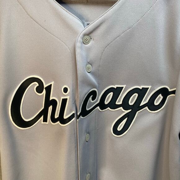 Chicago White Sox Keegan #22 MLB Majestic Authentic‎ Baseball Jersey Gray - Picture 12 of 16